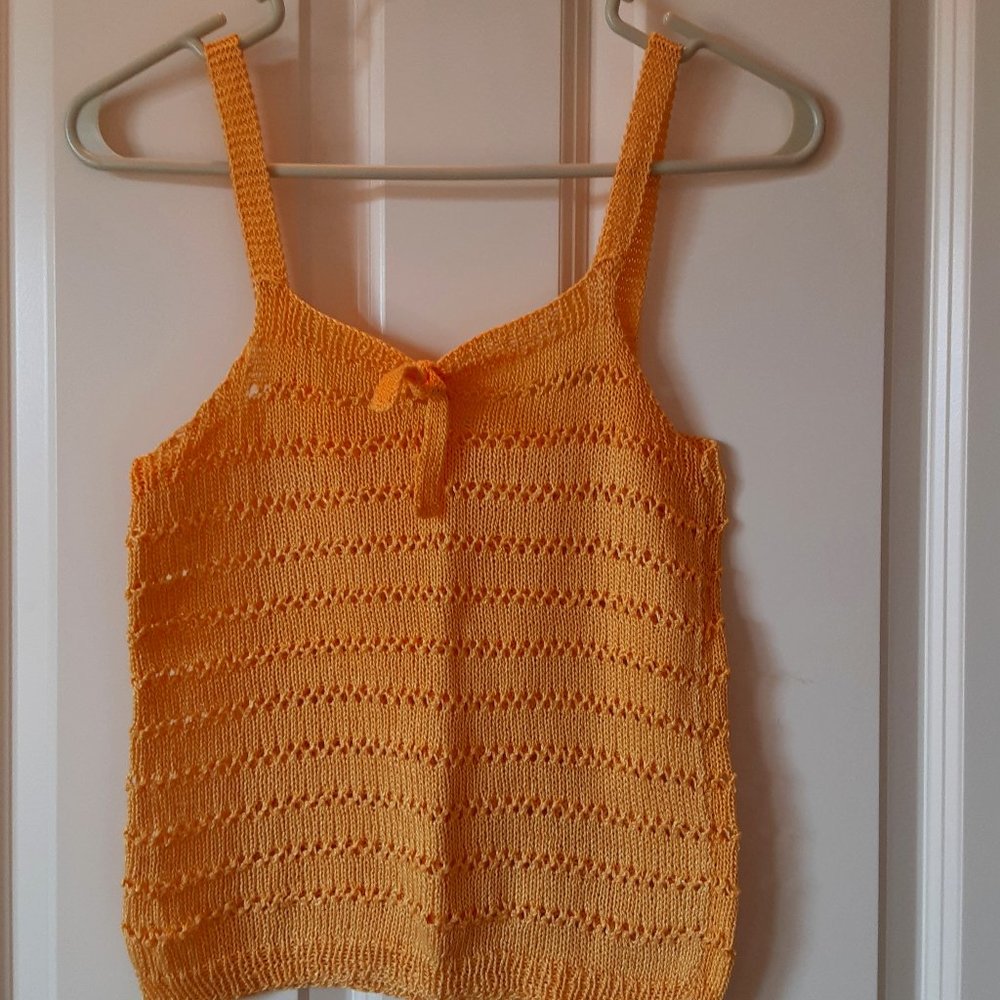 Women's top, hand-knitted by my French Grandmother